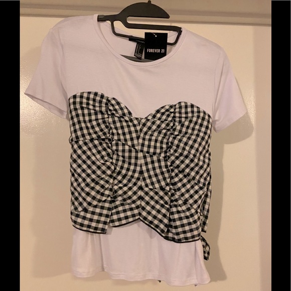 COPY - Forever 21 Gingham Top - Picture 1 of 3
